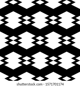 Seamless pattern. Geometrical backdrop. Simple shapes background. Rhombuses, figures ornament. Geometric wallpaper. Polygons motif. Digital paper, textile print, web design, abstract. Vector artwork.