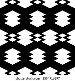 Seamless pattern. Geometrical backdrop. Simple shapes background. Rhombuses, figures ornament. Polygons motif. Geometric wallpaper. Digital paper, textile print, web design, abstract. Vector artwork.