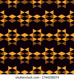 Seamless pattern. Geometrical backdrop. Simple shapes wallpaper. Polygons background. Digital paper, web designing, textile print. Rhombuses, triangles ornament. Vector