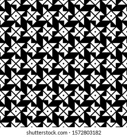 Seamless pattern. Geometrical backdrop. Triangles, rhombuses ornament. Triangular, quadrangular shapes wallpaper. Geometric background. Polygons motif. Digital paper, textile print, abstract. Vector