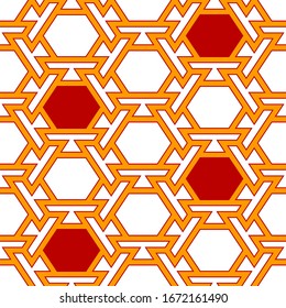 Patrón sin problemas. Fondo geométrico.Moto poligonal. Fondo geométrico. Papel digital, papel textil, abstracto. Fondo de pantalla de formas.Hexagons, figuras adornos. Vector