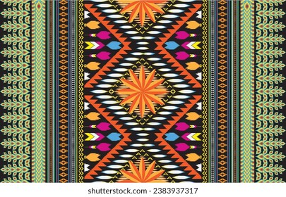 Seamless pattern with geometrical figures. Black and white vector image. For web design, presentations, textile and light industry
