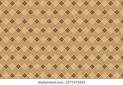 Seamless pattern with geometrical figures. Black and white vector image. For web design, presentations, textile and light industry