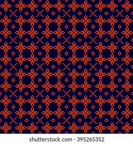 Seamless pattern with geometrical figures. black and red color. vector image. For web design, presentations, textile and light industry