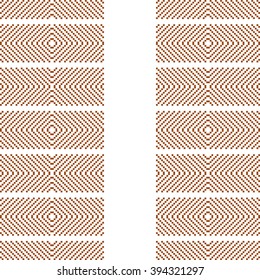 Seamless pattern with geometrical figures. Brown and white color. vector image. For web design, presentations, textile and light industry