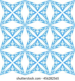 Seamless pattern with geometrical figures. Colored background
