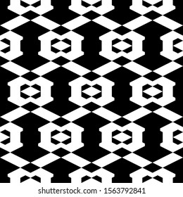 Seamless pattern. Geometrical figures wallpaper. Rhombuses, trapeziums, figures ornament. Geometric background. Shapes backdrop. Digital paper, textile print, web design, abstract. Vector artwork.