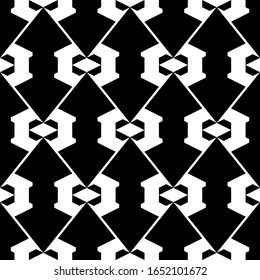 Seamless pattern. Geometrical figures wallpaper. Shapes backdrop. Rhombuses, trapeziums, figures ornament. Geometric background. Digital paper, textile print, web design, abstract. Vector artwork.