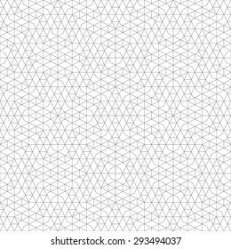 Seamless pattern. Geometrical linear texture. Repeating thin broken lines, polygon, difficult polygonal shapes. Original geometrical puzzle. Backdrop. Web. Vector element of graphic design