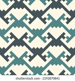 Patrón sin foco. Ornamento geométrico. Fondo de mosaicos. Papel tapizado de azulejos. Motivo étnico. Fondo geométrico. Papel digital. Impresión textil étnica. Resumen de diseño web. Obra de arte de vectores