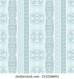 Seamless pattern with geometrical ornament. Vector hand drawn  illustrations with boho theme