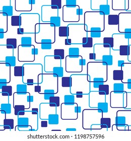 Seamless pattern with geometrical shapes. Modern stylish texture for carpet, wrapping paper, fabric, background. Vector illustration