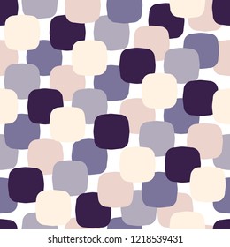 Seamless pattern with geometrical shapes. Modern stylish texture for carpet, wrapping paper, fabric, background. Vector illustration