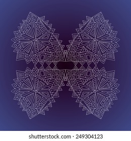 Seamless pattern with geometrical shapes. Vector lace background.