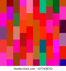 Seamless pattern. Geometrical square background. Bright colors. Pixel art style. Vector tile. Abstract illustration.