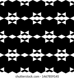 Seamless pattern. Geometrical wallpaper. Ethnic motif. Triangles, rhombuses, figures ornament. Geometric background. Simple shapes backdrop. Digital paper, abstract.