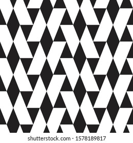 Seamless pattern geometric.Black and white background.Design for background