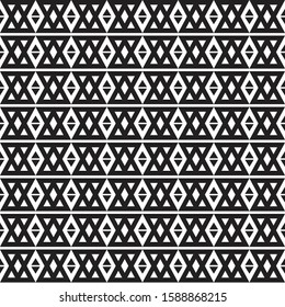 Seamless pattern geometric.Black and white background.Design for background