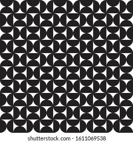 Seamless pattern geometric.Black and white background.Design for background