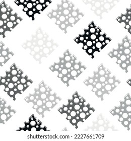 Seamless pattern of geometries in pastel colors. Abstract grunge square geometric shapes. 