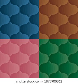 Seamless pattern with geometry circle texture for wallpaper, background or any other time. Easy for color editing with Color grouped.