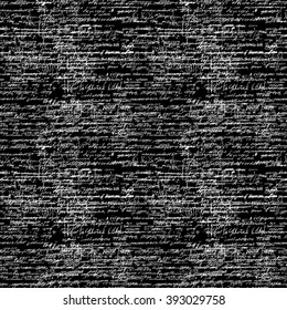 Seamless pattern of geometry, math, physics, electronic engineering subjects. Mathematics equation and calculations, endless hand writing. Black Background. 