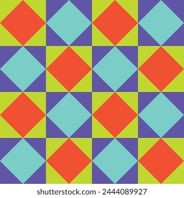 Seamless pattern geometry shape simple minimalist colorful vibrant element outline bright pop geometric