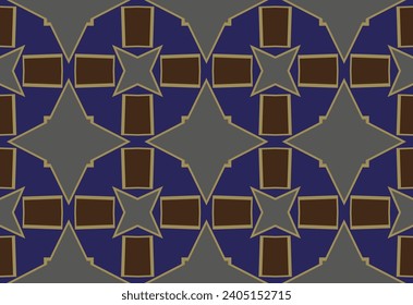 Seamless pattern geometry pattern for textile packaging covers floor fabric with textured wallpaper background.