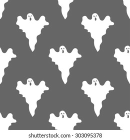 seamless pattern with ghost