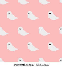 seamless pattern, ghost art  background design for fabric and decor