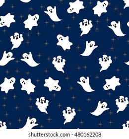 seamless pattern ghost,halloween, eps 8