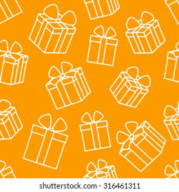 Seamless pattern with gift boxes 2