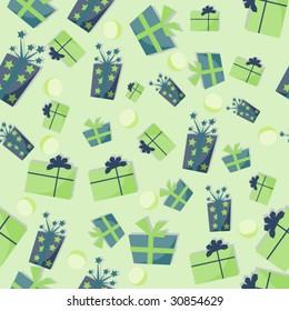 seamless pattern with gift boxes