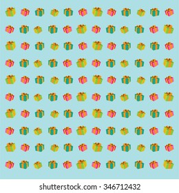 seamless pattern with gift boxes .seamless background with presents. vector illustration
