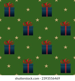 Seamless pattern with gift boxes. Pattern for wrapping paper.
