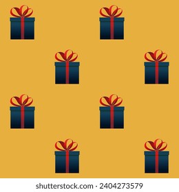 Seamless pattern with gift boxes. Pattern for wrapping paper.
