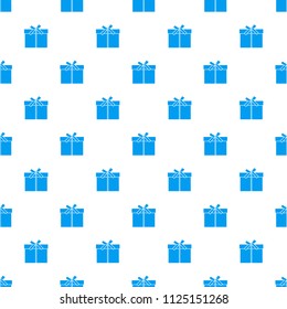 Seamless pattern with gifts boxes, bandaged with ribbons and bow.