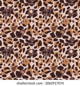 Seamless pattern giraffe isolated on white background. African animals skin. Textile design fashion print of savannah. Vector illustration