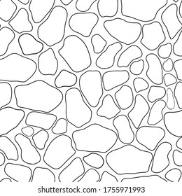 Patrón sin foco de piel de jirafa. Textura interminable geométrica negra en el fondo transparente. Para la decoración, la impresión, el diseño interior.