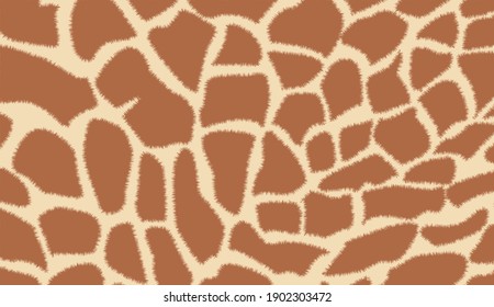 Seamless pattern with giraffe skin texture. Giraffe seamless pattern. Giraffe print. Animal print.vector illustration. Fashionable print.