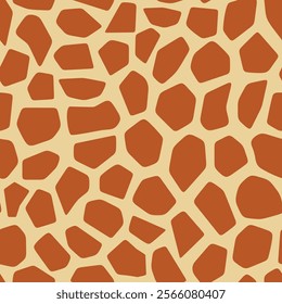 seamless pattern with giraffe skin texture, can be used in fashion design, for wallpaper, upholstery, and decorative interior accents- vector illustration