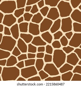 Seamless pattern with giraffe spots