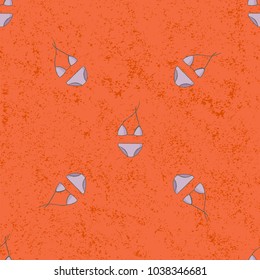 Seamless pattern girl pants background. Vintage vector illustration