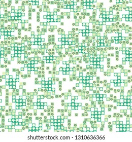 Seamless pattern. Glamorous pixel floral camouflage.