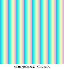 Seamless pattern of glass convex stripes, volumetric checkers, glass blocks. Cellular polycarbonate. Holographic effect. Vector illustration
