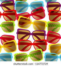 Seamless pattern of glasses