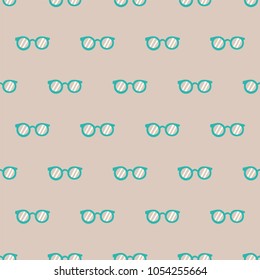 seamless pattern, glasses art  background design for fabric and decor