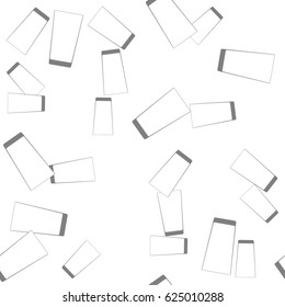 Seamless pattern with glasses for water