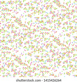 Seamless pattern with glaze sweet sprinkles. Candy bright sprinkles background vector.