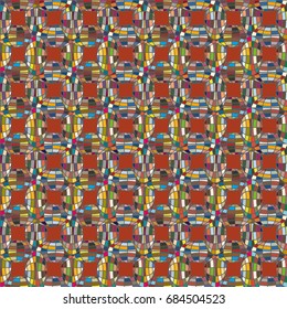 Seamless pattern with globe icon for background.